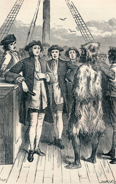 Alexander Selkirk traído a bordo, 1904 de Unbekannt