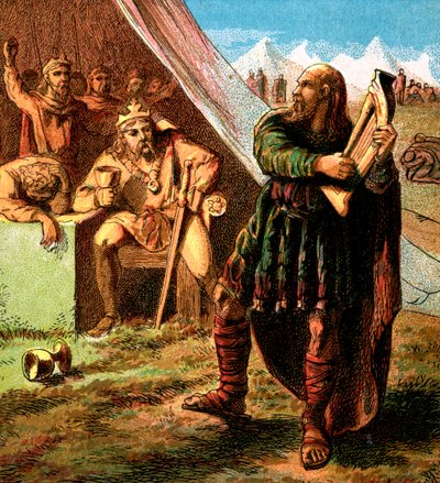 Alfredo en el Campamento Danés, c. 1850 de Unbekannt