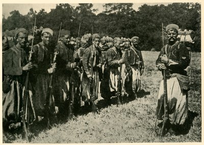 Tiradores argelinos conocidos como Turcos, Primera Guerra Mundial, 1915, c. 1920 de Unbekannt