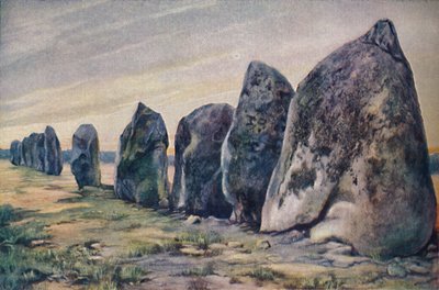 Alineamientos cerca de Carnac, Bretaña, Francia de Unbekannt