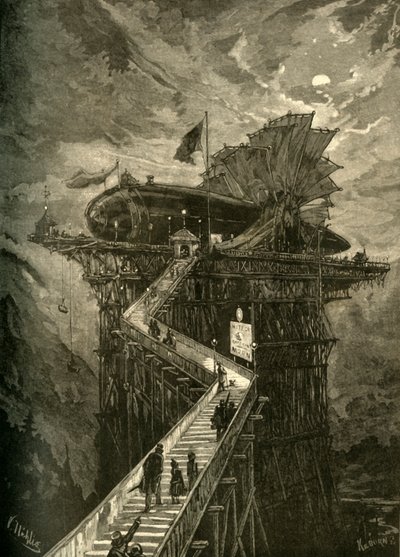 ¡Todos a bordo para la Luna!, 1881 de Unbekannt
