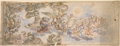 Diseño alegórico para un fresco de techo de Unbekannt