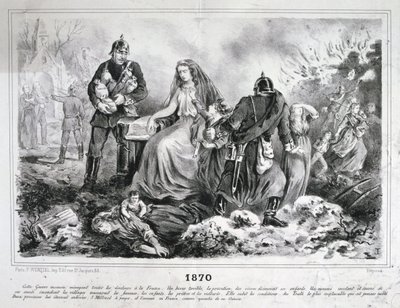 Caricatura alegórica, Guerra Franco-Prusiana, 1870-1871 de Unbekannt