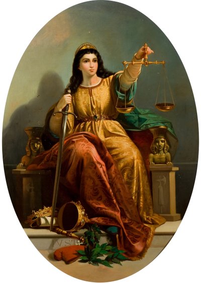 Alegoría de la justicia de Unbekannt