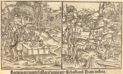 Alegoría de la guerra y la paz, 1499 de Unbekannt