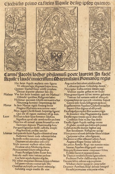 Alegoría del águila y el emperador Maximiliano I, 1497 de Unbekannt