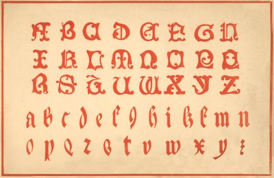 Alfabeto, letras A-Z, mayúsculas y minúsculas de Unbekannt