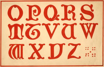 Alfabeto, letras O-Z, mayúsculas de Unbekannt