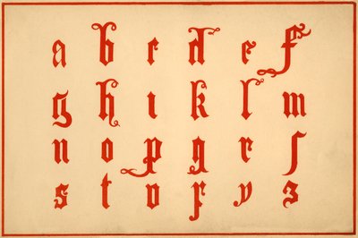 Alfabeto, letras a-z, minúsculas de Unbekannt