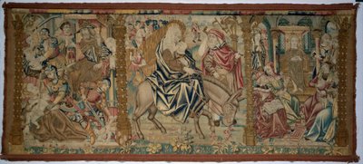 Frontal del altar: Escenas de la infancia de Cristo, c. 1500 de Unbekannt