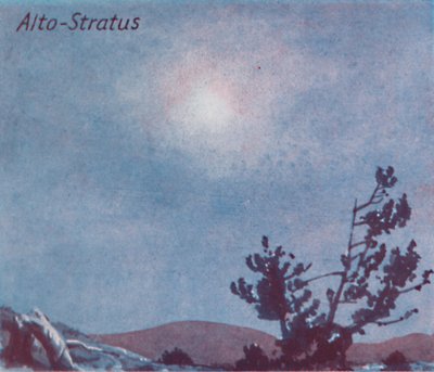 Alto-Estratos - Una docena de las principales formas de nubes en el cielo, 1935 de Unbekannt