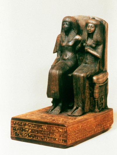 Amenemope y mujer, egipcia, dinastía XIX de Unbekannt