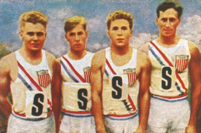 Equipo americano, relevo 4 x 100m, 1928 de Unbekannt