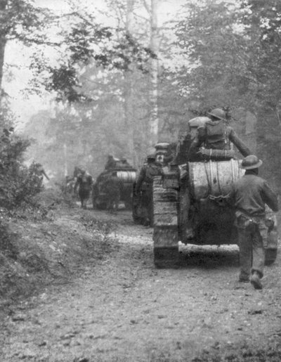 Americanos preparándose para el ataque en el Bosque de Argonne, Verdún, Francia, septiembre de 1918 de Unbekannt