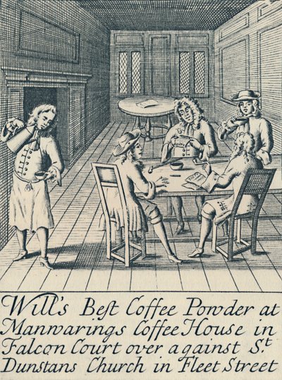 Un anuncio para Wills Coffee House c.1700, 1944 de Unbekannt
