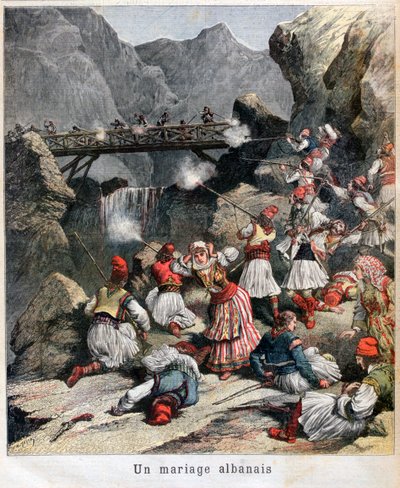 Un matrimonio albanés, 1892 de Unbekannt