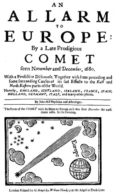 Una alarma para Europa por un cometa prodigioso reciente, 1680 de Unbekannt