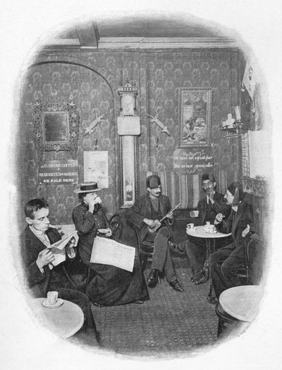 Un café árabe, Londres, c1901 de Unbekannt