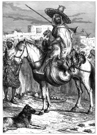 Un comerciante árabe en Tlemcen, Argelia, c1890 de Unbekannt