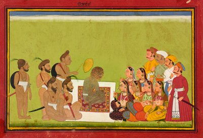 Una audiencia con Rom Rishi, ca. 1700-1725 de Unbekannt