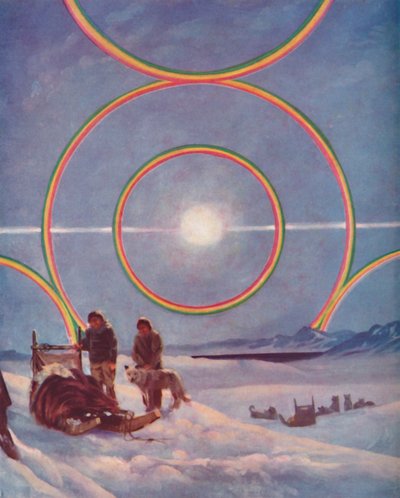Una Exhibición Impresionante de Halos Solares, 1935 de Unbekannt