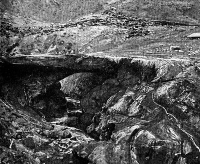 Un puente inca, Perú, 1895 de Unbekannt