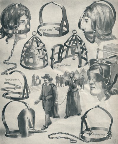 Un freno de hierro para la lengua de una regañona, c. 1934 de Unbekannt