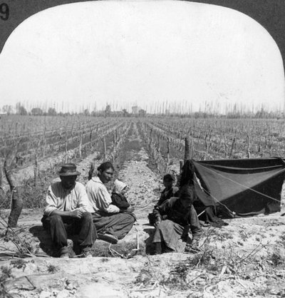 Un colono italiano y su familia, Mendoza, Argentina, años 1900 de Unbekannt
