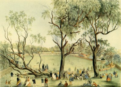 Un XI de Inglaterra contra XXII de Victoria en Melbourne, 1864 de Unbekannt