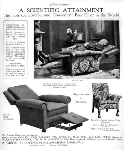 Un anuncio de sillas Premier, 1926 de Unbekannt