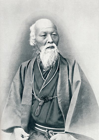 Un anciano doctor japonés con traje de gala, 1902 de Unbekannt