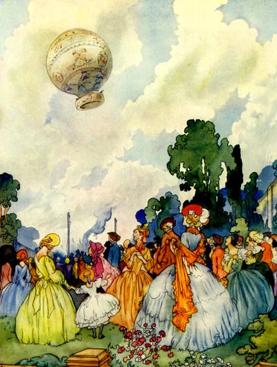 Un intento temprano de conquistar el aire, siglo XVIII, finales del siglo XIX de Unbekannt