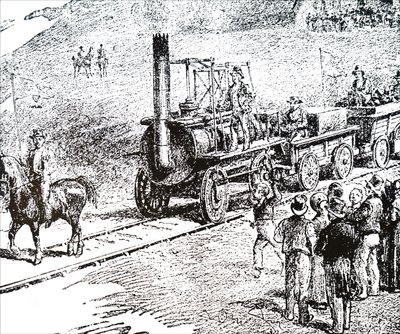 Una locomotora construida por George Stephenson de Unbekannt