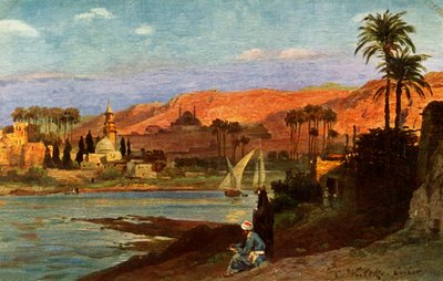 Una tarde en Giza, c1918-c1939 de Unbekannt