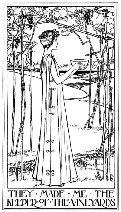 Una ilustración para El Cantar de los Cantares, 1899 de Unbekannt