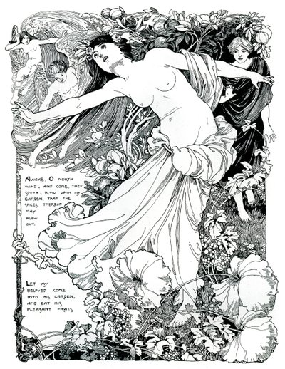 Una ilustración para El Cantar de los Cantares, 1899 de Unbekannt