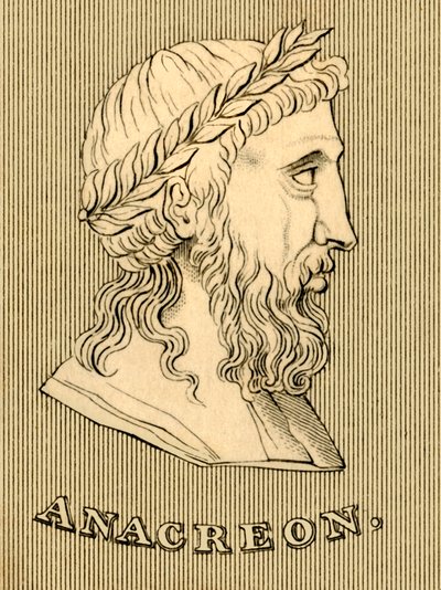 Anacreonte, c. 582-485 a.C., 1830 de Unbekannt
