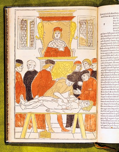 Clase de anatomía en Padua, Italia, 1483 de Unbekannt