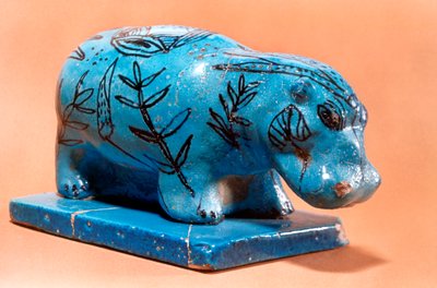 Figurilla de hipopótamo del antiguo Egipto de Unbekannt