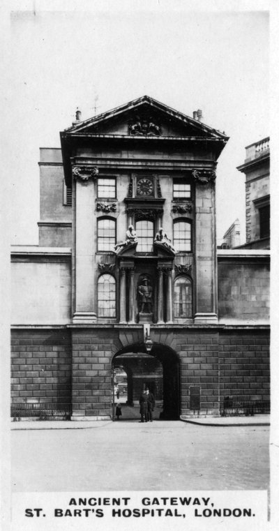 Antigua puerta, Hospital St Barts, Londres de Unbekannt