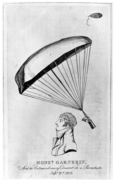 Andre Jacques Garnerin, aeronauta francés y el primer paracaidista de Unbekannt
