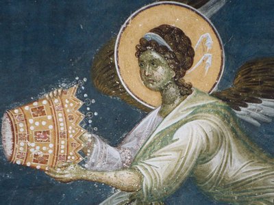 Ángel con la corona, 1321-1322 de Unbekannt