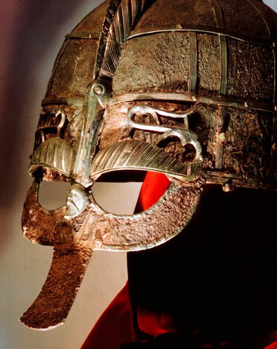 Casco anglosajón del tesoro de Sutton Hoo, siglo VII de Unbekannt