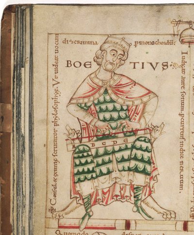 Anicio Manlio Severino Boecio De: De institutione musica por Boecio, siglo XII de Unbekannt