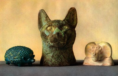 Tallados de animales del Nuevo Reino y Periodo Tardío, Egipto, 1936 de Unbekannt