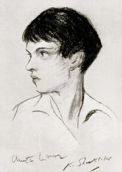 Anita Loos 1888-1981, guionista, dramaturga y autora estadounidense, principios del siglo XX de Unbekannt