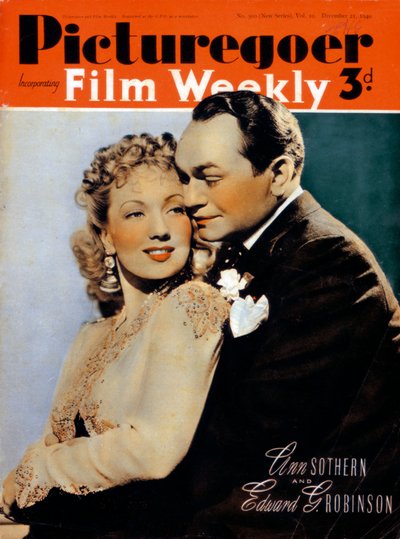 Ann Sothern 1909-2001 y Edward G. Robinson 1893-1964, actores, 1940 de Unbekannt