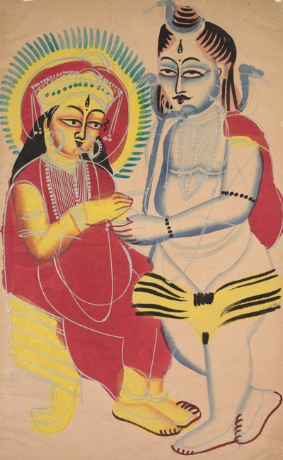 Annapurna y Shiva, 1800s de Unbekannt