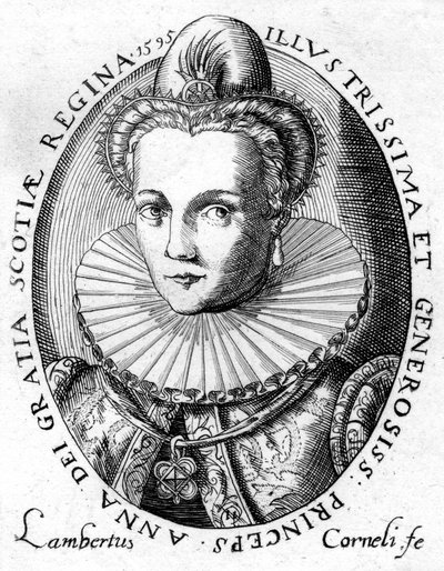 Ana de Dinamarca, reina consorte del rey Jacobo I de Inglaterra y VI de Escocia de Unbekannt