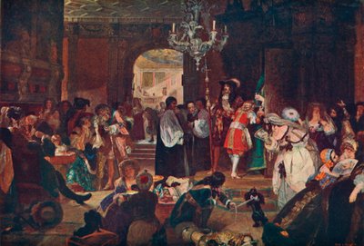 Antecámara en Whitehall durante los últimos momentos de Carlos II, 1685, 1905 de Unbekannt